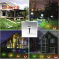 New Product Outdoor Wall Solar Light 66LED Flicking Flames Lamp for Fence Wall Park